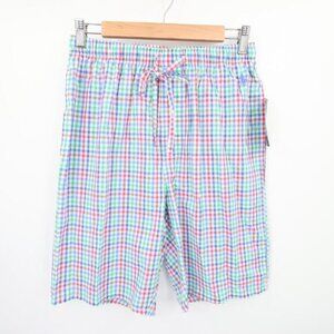 Polo Ralph Lauren Mens Sleep Shorts Blue Red Green Gingham Plaid Boxer Pajama S
